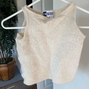 knit cropped cami top